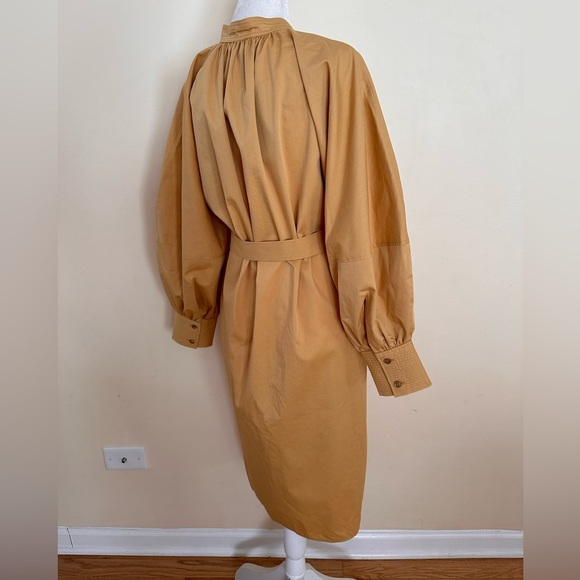 BOSS Dapera Poplin Sheath Dress In Sand NWT Size 4 - Picture 5 of 12